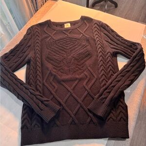 Disney Men's Black Crewneck Sweater(unisex )